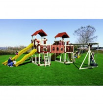 Swing Kingdom RL-1 Adventure Deluxe Tower Vinyl Swing Set  - 4 Color Options